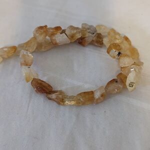 Citrine Crystal Chunks Beads - Crafting New Age Spirituallity Healing - 16"